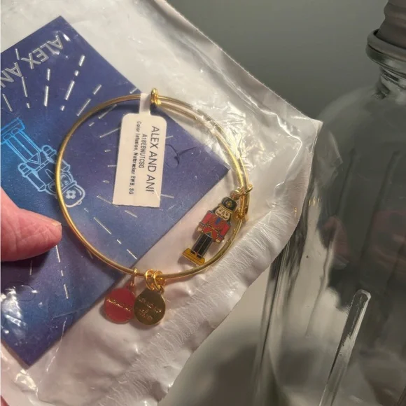 Alex and Ani Gold Nutcracker Bracelet - Picture 2 of 10